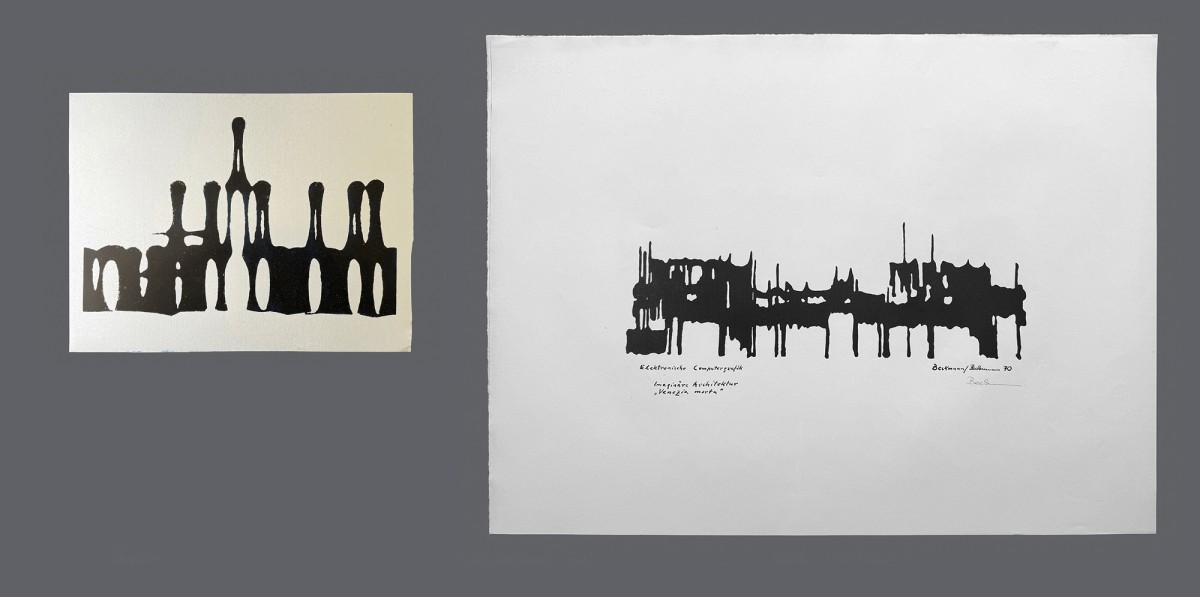 works by the Austrian Computer Art pioneer Otto Beckmann and his ars intermedia group