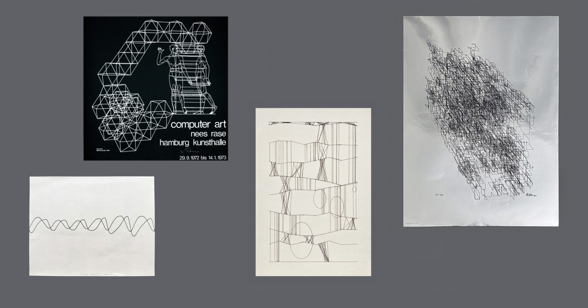 works by Kurd Alsleben/Cord Passow, Georg Nees and Ludwig Rase, Frieder Nake, Georg Nees available at the Heike Werner Gallery