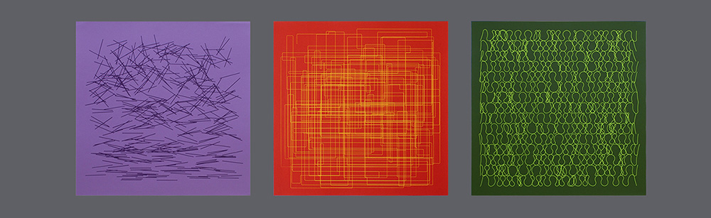 1972 Computer Art serigraphs by Sylvia Roubaud / Gerold Weiss