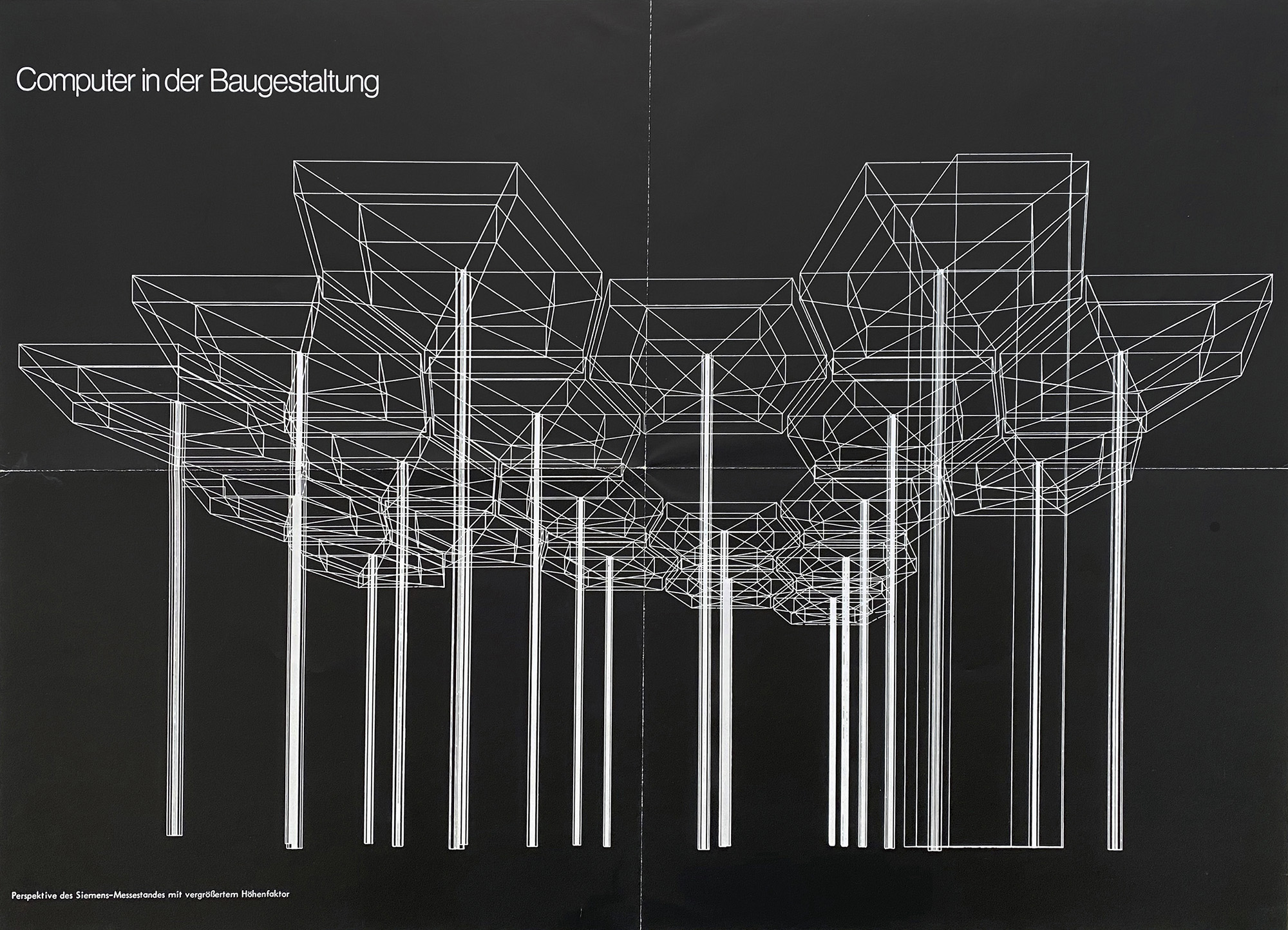 Siemens pavilion at the Hanover Fair of 1970 by Georg Nees and Ludwig Rase