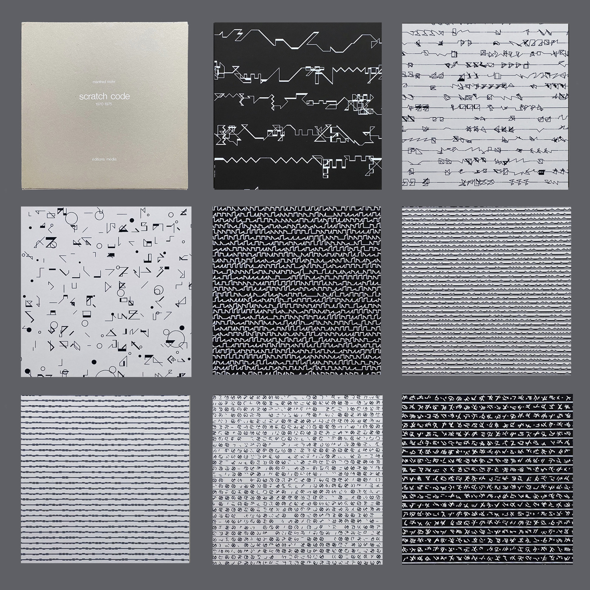 Manfred Mohr: scratch code. 1970-1975.
