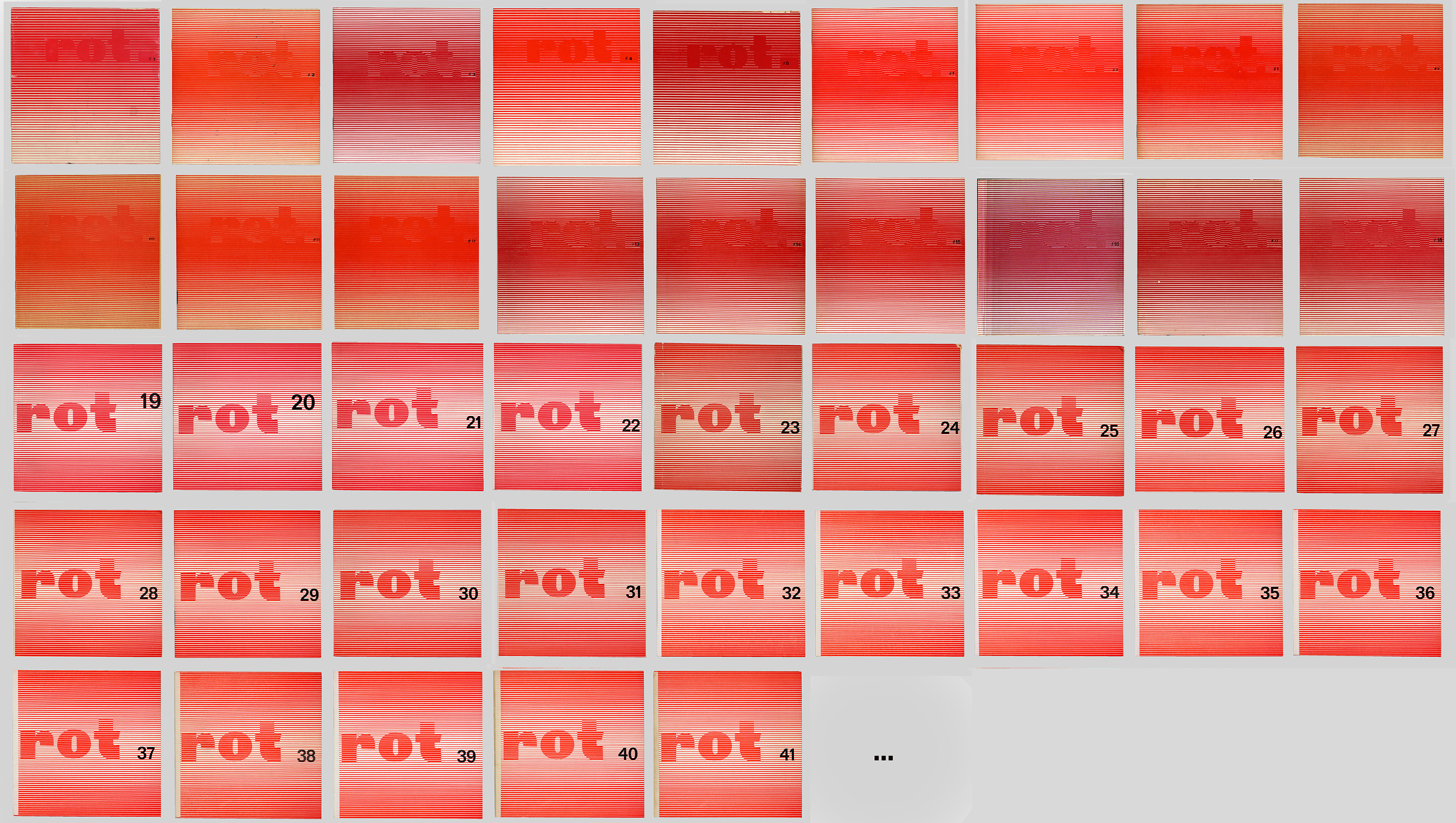 Max Bense and Elisabeth Walther edition rot published between 1960 and 1970.
